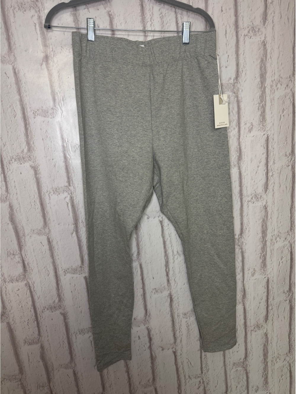NWT Good American Essential Leggings Size 5 2XL Heather Gray Cotton Stretch